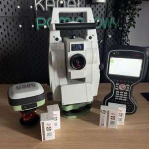 Zestaw jednoosobowy Leica TS13 2″ R500 z kontrolerem Leica CS20 LTE i odbiornikiem GNSS Leica GS05